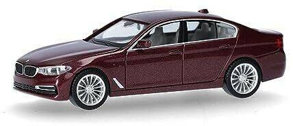 Herpa BMW 5er Limousine Aventurinrot metallic 1:87 (430692-005) Modellfahrzeuge